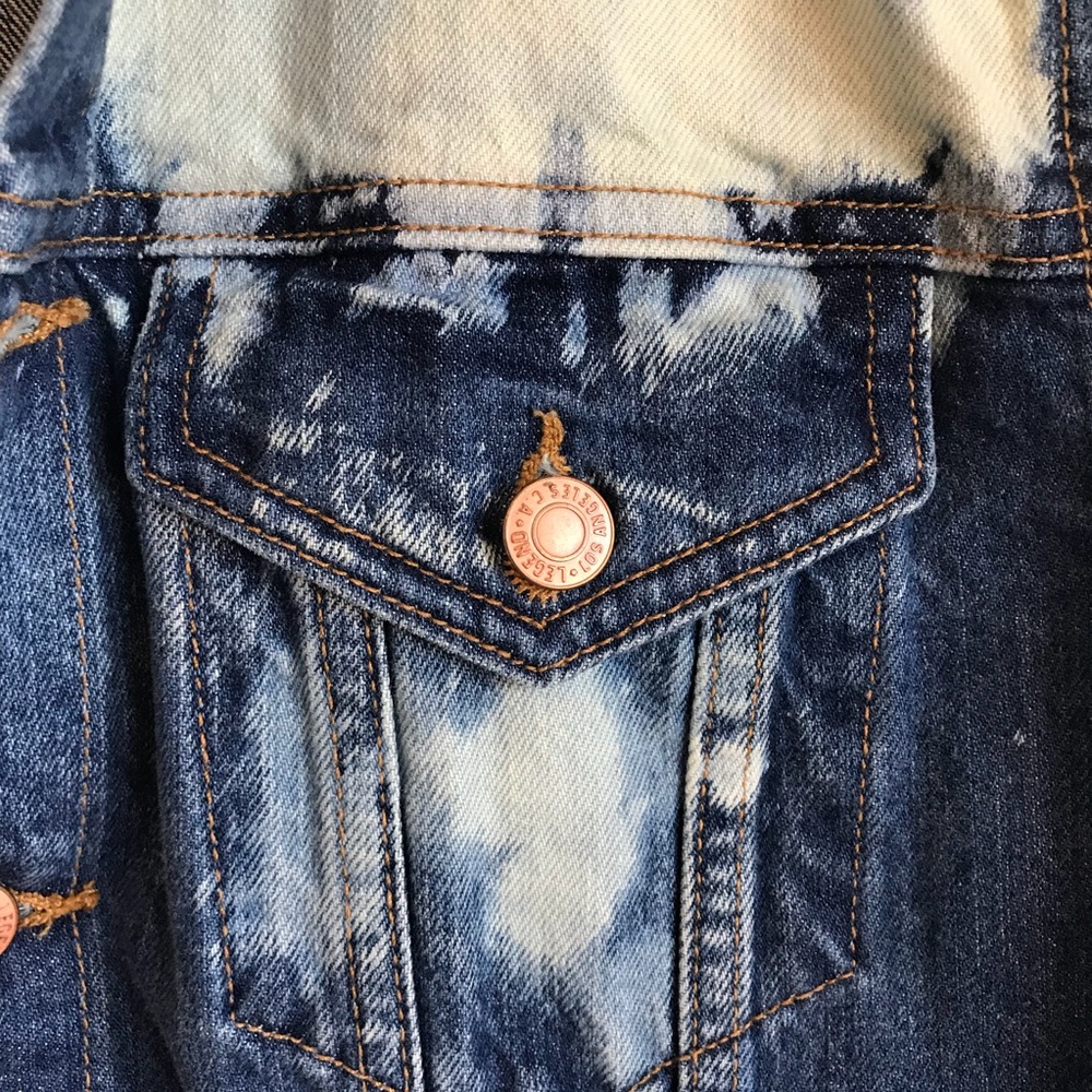 LUCKY BRAND Distressed Denim Jacket - Picture 8 of 8